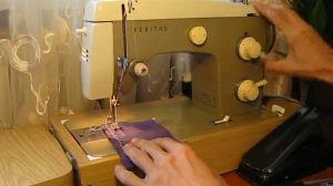Sewing machine Швейная машина Veritas Веритас 8014/22  test атлас и х\б ткань