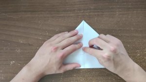 Как сделать простую оригами шапочку?(easy origami hat)折纸帽