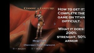God of War 2 - How to Unlock All Costumes (updated)