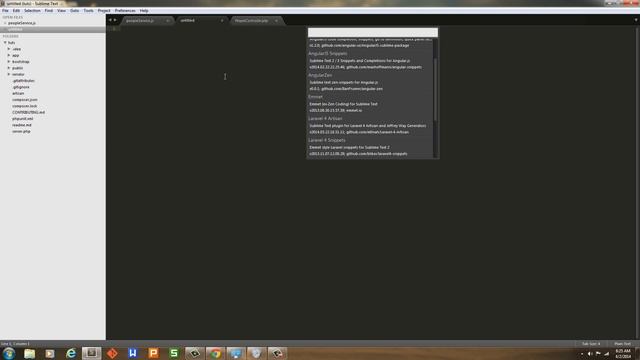 Sublime Text 2/3 Setup Package Control and Laravel 4 Generator. etc, etc.. смотреть онлайн