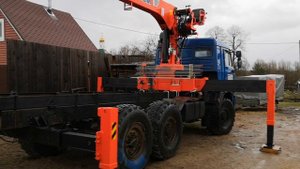 Установка КМУ Канглим 1256 7.5тонн на КАМАЗ 43118