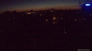 Заход и восход солнца в Перми, ускоренная съёмка.