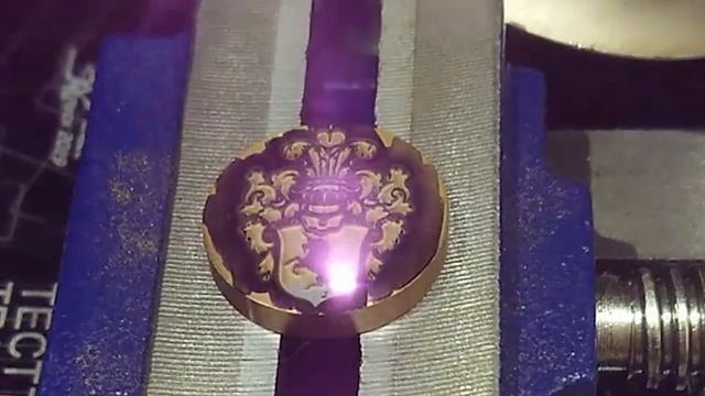 Лазерная гравировка и цветная маркировка (латунь)