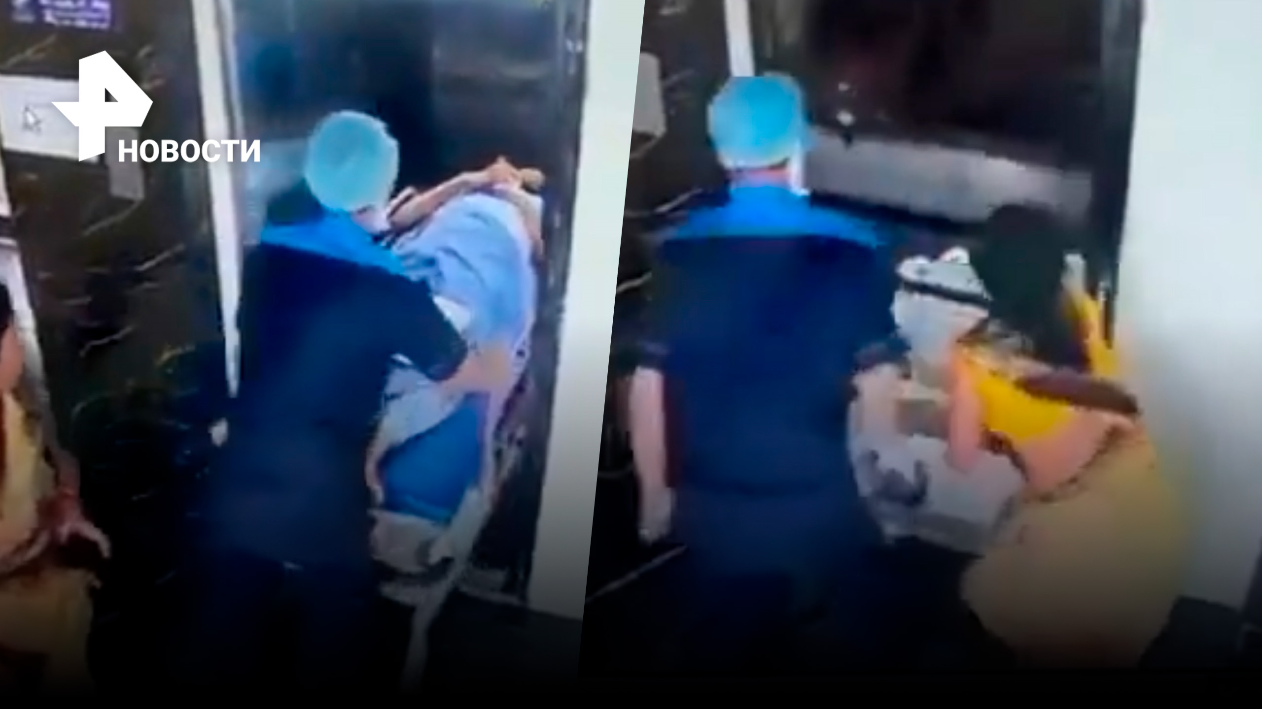 Неисправный лифт едва не разрубил пациента в Индии / РЕН Новости