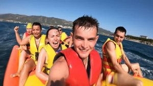 Геленджик/Развлечение банан/Отдых на море в России#геленджик #отдых #море #лето