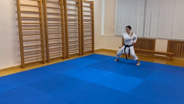 Ката Хиан-сандан (ката на аттестацию по Фудокан на 6 кю) смотреть онлайн