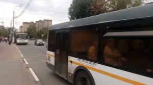 Автобус ЛиАЗ-5292.60 ЕУ 786 50 остановка Горсовет (Дмитров) 16.08.2019