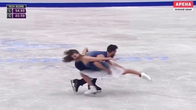 Ice dancing of Papadakis and Cizeron set to Dimash Kudaibergen singing “Sinful Passion” смотреть онлайн