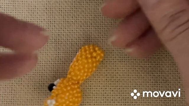 Третья и заключительная часть видео. Амигуруми лисичка из бисера#амигурумиизбисера #бисероплетение