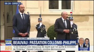 DÉMISSION DE GÉRARD COLLOMB MINISTRE DE L'INTÉRIEUR 3 SEPTEMBRE 2018