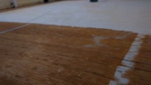 Шлифовка пола спортивного зала