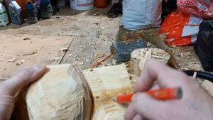 кукса своими руками 1 часть#своимируками #деревяннаяпосуда #кукса