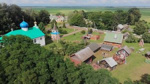 Открытие смены в православном детском лагере в Солтановщине