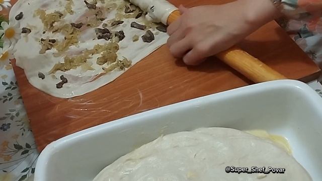 ВКУСНЫЙ Ужин в духовке ?? слоёное и хрустящее тесто ❤#ханум #börek