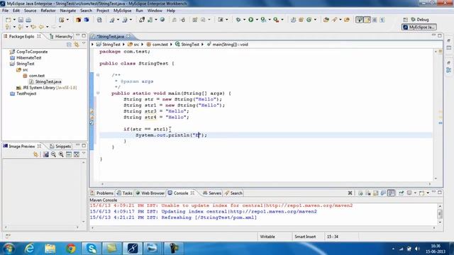 Difference between == and equals method in JAVA смотреть онлайн