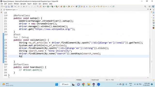 CP - SAT PRACTICAL MOCK EXAM Q & A | Part 2 | #seleniumwebdriver #seleniumjava #automationtester смотреть онлайн