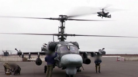 Вертолеты Ка-52 выполняют любые поставленные задачи в зоне СВО