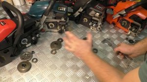 СЦЕПЛЕНИЕ ЭТО ВАЖНО бензопилы 38 40 45 52 куб / виды размеры съемные не съемные звёздочки