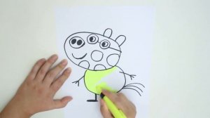 Свинка Peppa  Как нарисовать  Кенди Педро Сюзи