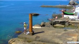 Крым.  Алупка эллинги. Семиэтажные хранилища лодок, с комнатами отдыха :)