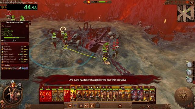 Total War: Warhmmer 3 - Skarbrand: Slaughter & Carnage Speedrun in 2:04.55 смотреть онлайн