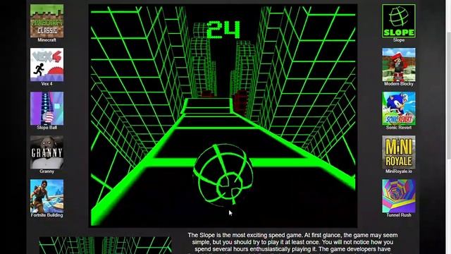 Bot plays Slope смотреть онлайн