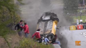 Страшная авария Rally Valle d'Aosta 2014