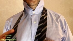 Как завязать галстук узлом Кент,малый узел,простой узел.Kent knot.