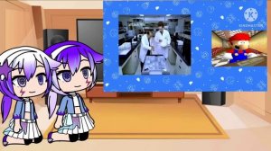 Me and my OCs react to SMG4 mario nintendo curse (gacha club) read description