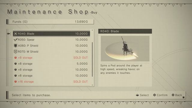 Nier: Automata Route A - Resupply (Resistance Camp) +16 Storage Chip Capacity, R040 Blade Pod, смотреть онлайн