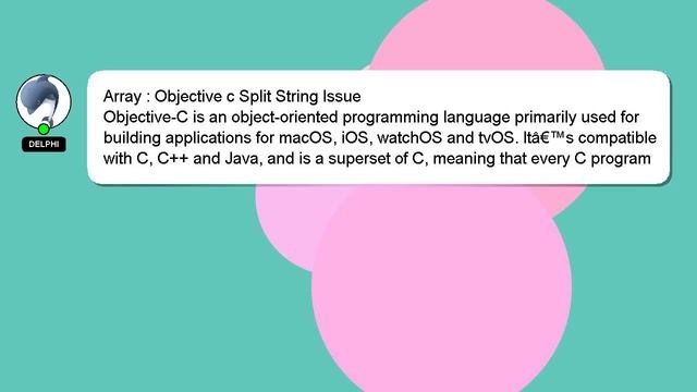 Array : Objective c Split String Issue смотреть онлайн