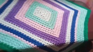 Коврик крючком_ Работа закончена_ Обзор коврика