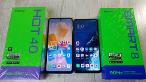 Infinix HOT 40 vs Infinix SMART 8 Живое Сравнение