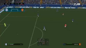 PES 17 gameplay Chelsea FC VS Manchester United   The FA Cup