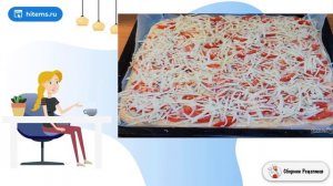 Домашняя пицца с колбасой и помидорами. Рецепты на стол