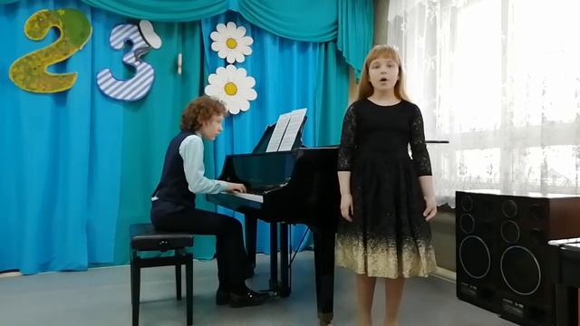 Муз. А.Гречанинова, сл.И.Новикова "Про теленочка" фортепиано Стрюков Кирилл, вокал ДектереваТаисия смотреть онлайн