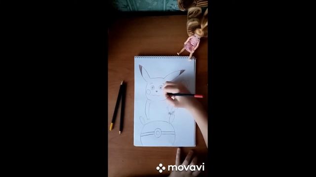 рисуем пикачу. И к нам в гости пришла Соня! смотреть онлайн