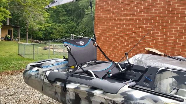 Big Fish 108 Umbrella / Canopy attachment. Chair umbrella for your kayak! смотреть онлайн