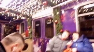 Моё первое видео. Новогодний поезд ЁЖ-3 2024. Вагон 5840.