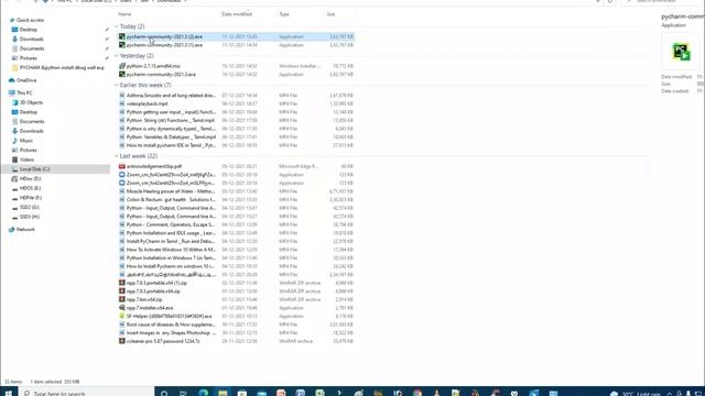 #4 PyCharm IDE |PyCharm installation|PyCharm download| Install Pycharm on windows 10 in Tamil|