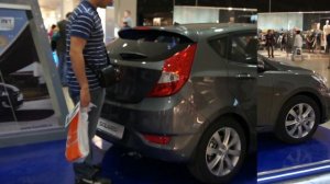 Hyundai Solaris Хэтчбек Hatchback темно-серый HD 1080