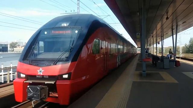 ЭП2Д-0094 ЦППК Перекраска Наше Подмосковье и ЭШ2-023 Аэроэкспресс На станции Окружная