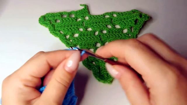 Шаль крючком! Узор ромбик для шали! crochet