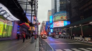 Times Square New York City, 12 hours before New Year's Eve @wulytv