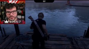 Streamers React to Resident Evil 4 Remake Del Lago Lake Monster Easter Egg (Funny Moments)