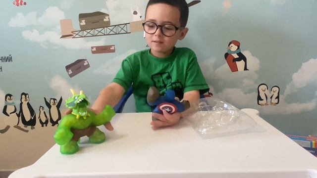 Goo Jit Zu Гуджитсу Капитан АМЕРИКУ!!!Гуджитсу ТРИЦЕРАТОПС!!! смотреть онлайн