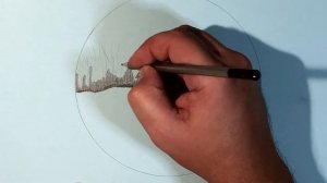 рисунок карандашом дом в лесу | рисунок карандашом домик охотника | рисунок карандашом поэтапно