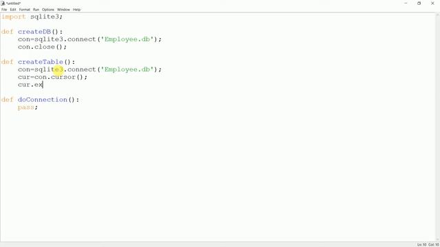 #36 Getting Start With Python | How to Connect SQLite Database to Python Program | sqlite3
