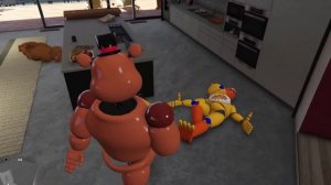 КАК КОШМАРНЫЕ АНИМАТРОНИКИ СПАСАЛИ ДОМ ФРЕДДИ ОТ СТИВА МАЙНКРАФТ! ГТА 5 МОДЫ ФНАФ Анимация GTA MODS