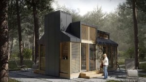 Закрытая летняя кухня беседка с мангалом - дизайн интерьера и архитектура